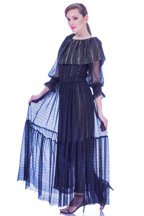 Rochie voal negru I-86