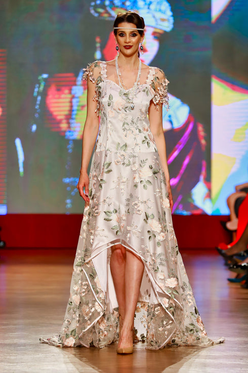 Rochie dantela cu broderie freeshipping - Liza Panait Online Boutique