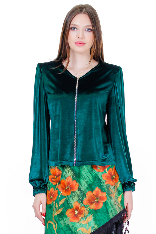 Bluza catifea freeshipping - Liza Panait Online Boutique
