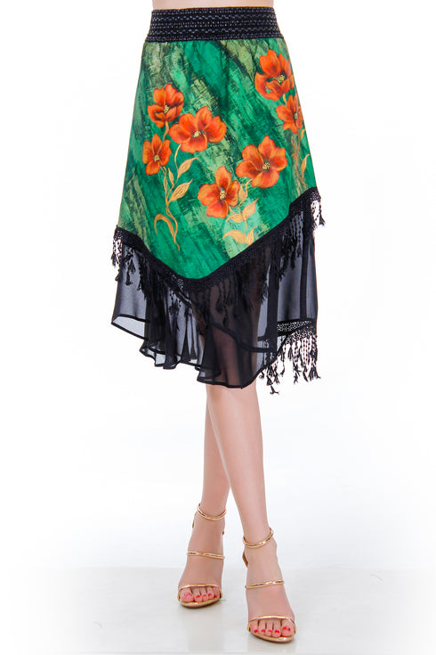 Fusta jerse pictata Liza Panait Liza Panait Online Boutique