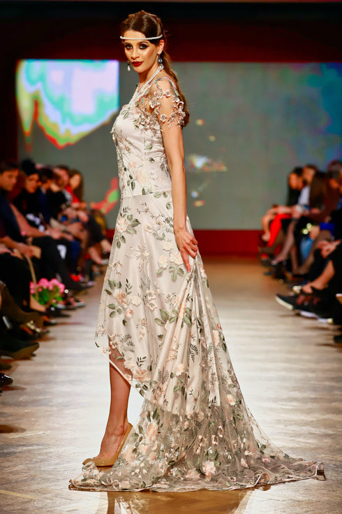 Rochie dantela cu broderie freeshipping - Liza Panait Online Boutique