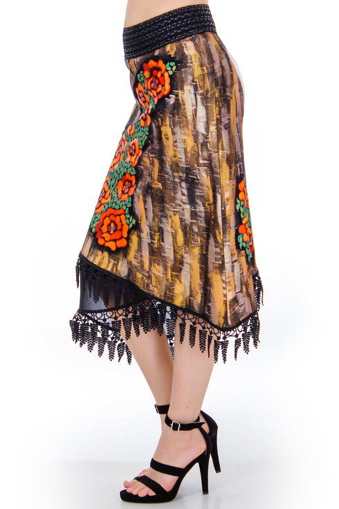 Fusta jerse pictata Liza Panait Liza Panait Online Boutique