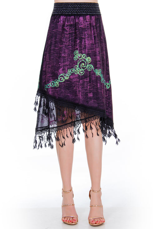 Fusta jerse pictata Liza Panait Liza Panait Online Boutique