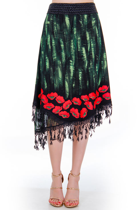 Fusta pictata jerse Liza Panait Liza Panait Online Boutique