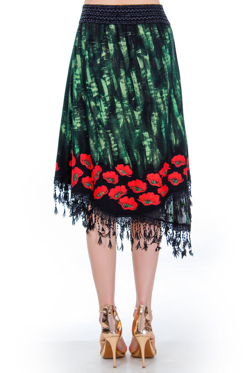 Fusta pictata jerse Liza Panait Liza Panait Online Boutique