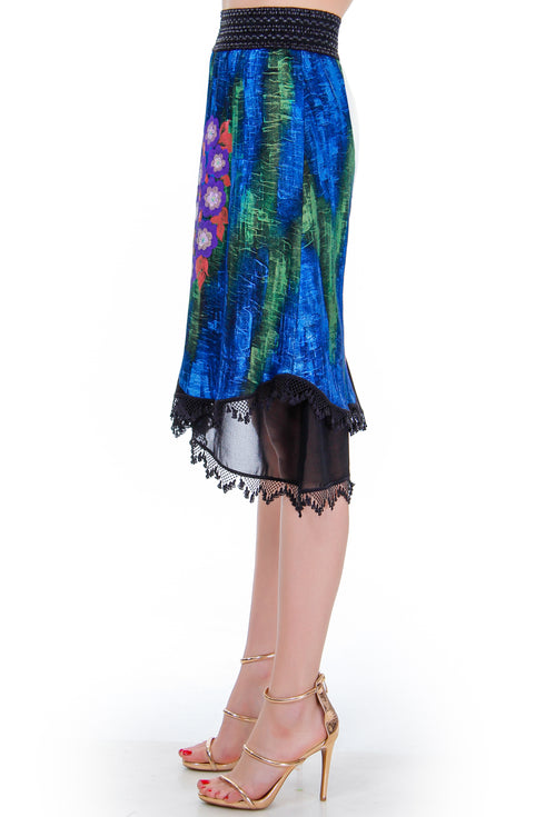 Fusta jerse pictata Liza Panait Liza Panait Online Boutique