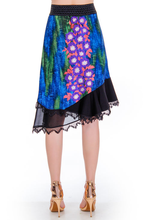 Fusta jerse pictata Liza Panait Liza Panait Online Boutique