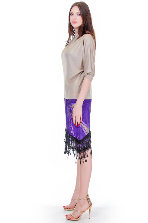 Fusta jerse pictata Liza Panait Liza Panait Online Boutique