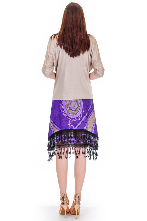 Fusta jerse pictata Liza Panait Liza Panait Online Boutique