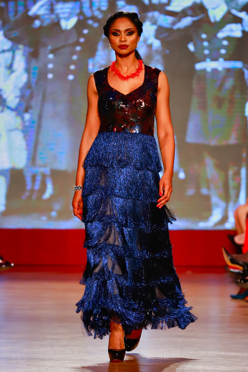 Rochie tul paietat RM-45