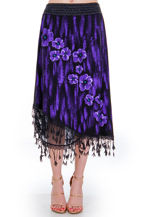 Fusta jerse pictata Liza Panait Liza Panait Online Boutique