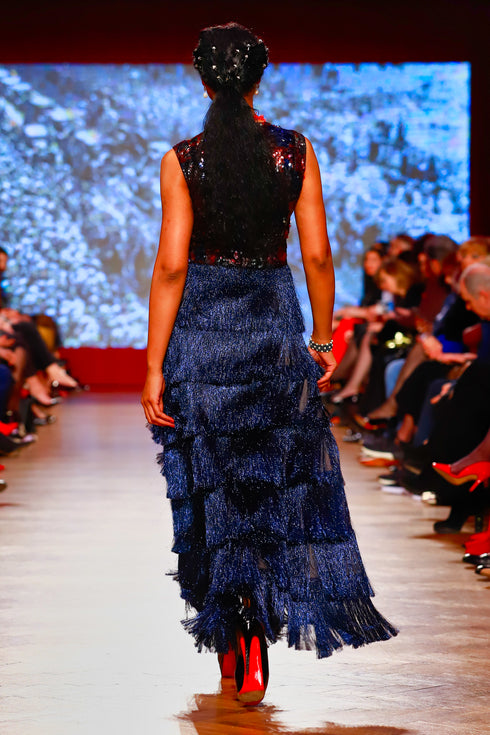 Rochie tul paietat RM-45