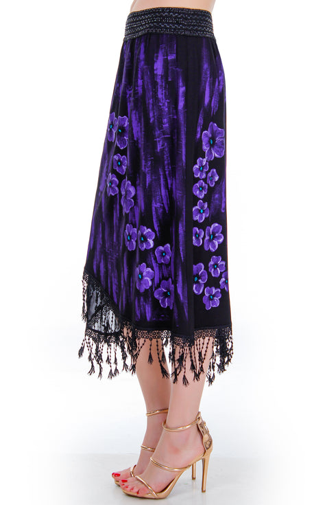 Fusta jerse pictata Liza Panait Liza Panait Online Boutique