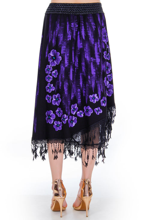 Fusta jerse pictata Liza Panait Liza Panait Online Boutique