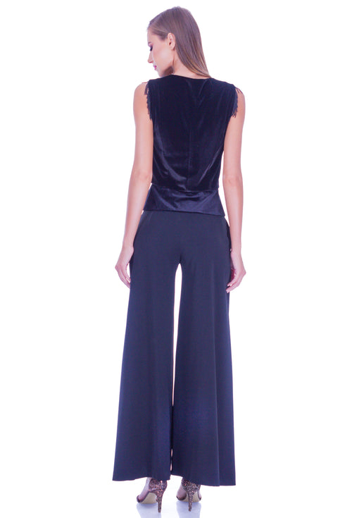 Pantalon vascoza neagra I-101