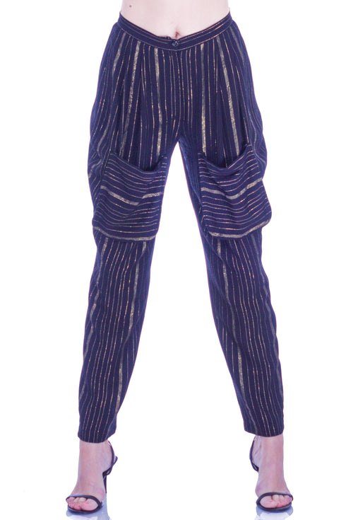 Pantalon bumbac cu dungi I-103