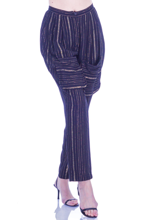 Pantalon bumbac cu dungi I-103