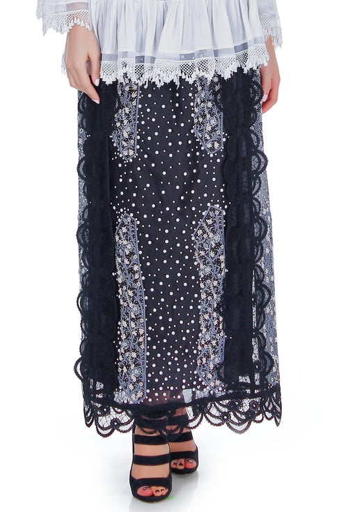 Fusta organza cu perle RM-3