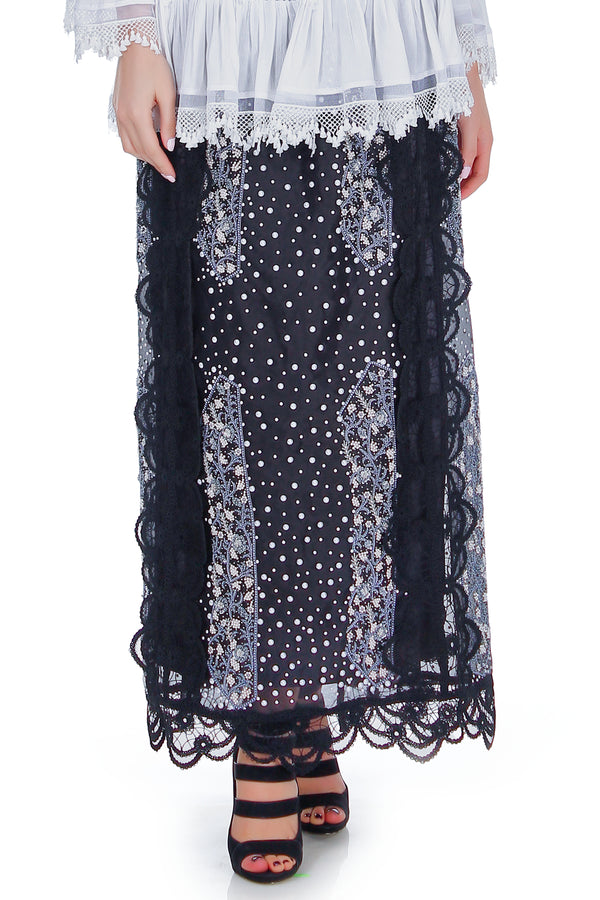 Fusta organza cu perle RM-3