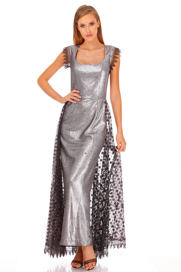 Rochie tul paietat I-114