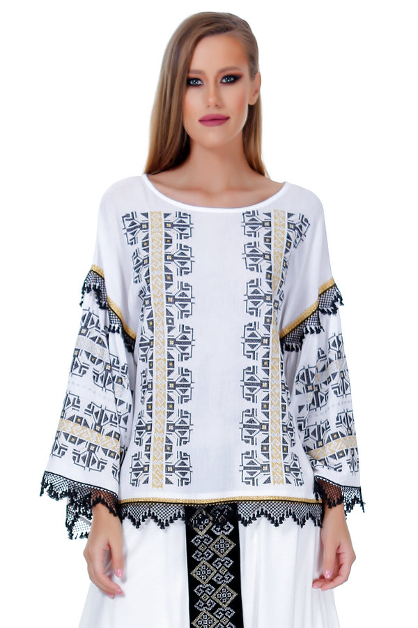 Bluza vascoza cu broderie freeshipping - Liza Panait Online Boutique