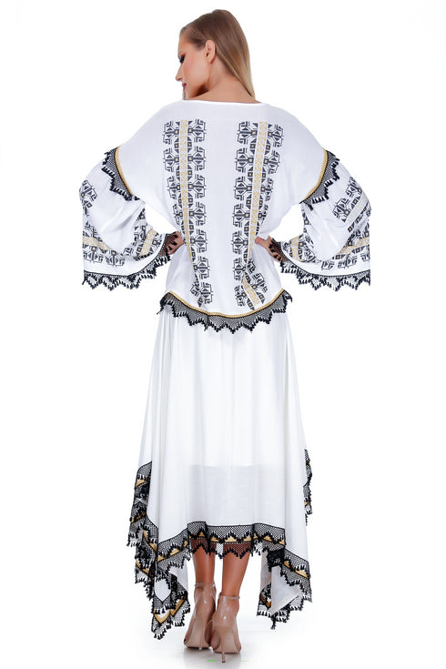 Bluza vascoza cu broderie freeshipping - Liza Panait Online Boutique