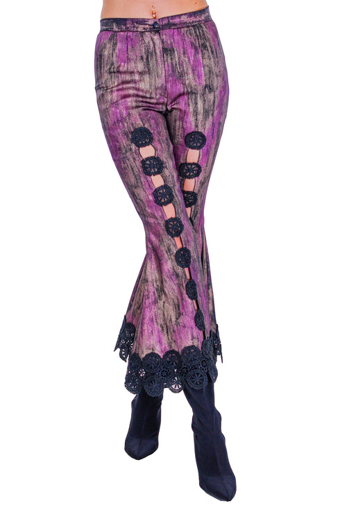 Pantaloni vascoza pictati