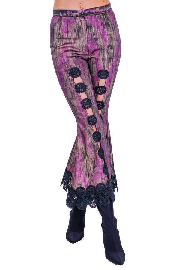 Pantaloni vascoza pictati