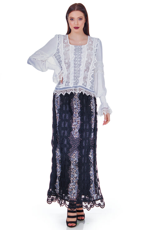 Bluza vascoza cu broderie RM-6