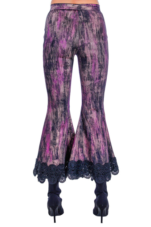 Pantaloni vascoza pictati