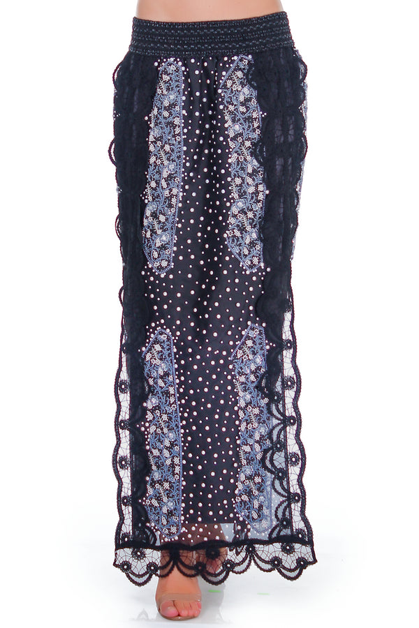 Fusta organza cu perle RM-9