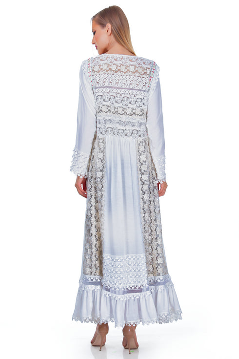 Rochie vascoza alba RM-15a