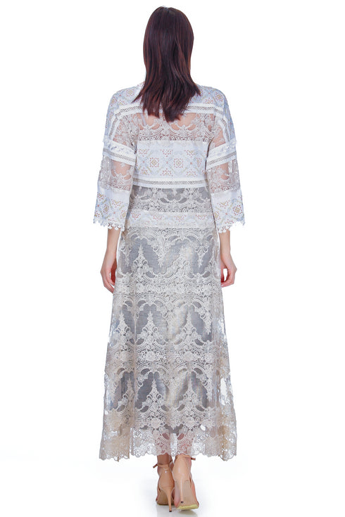 Rochie dantela cu broderie RM-16