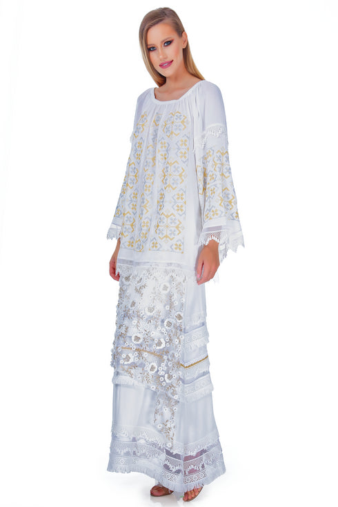 Bluza vascoza cu broderie RM-17