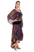 Rochie multicolora catifea