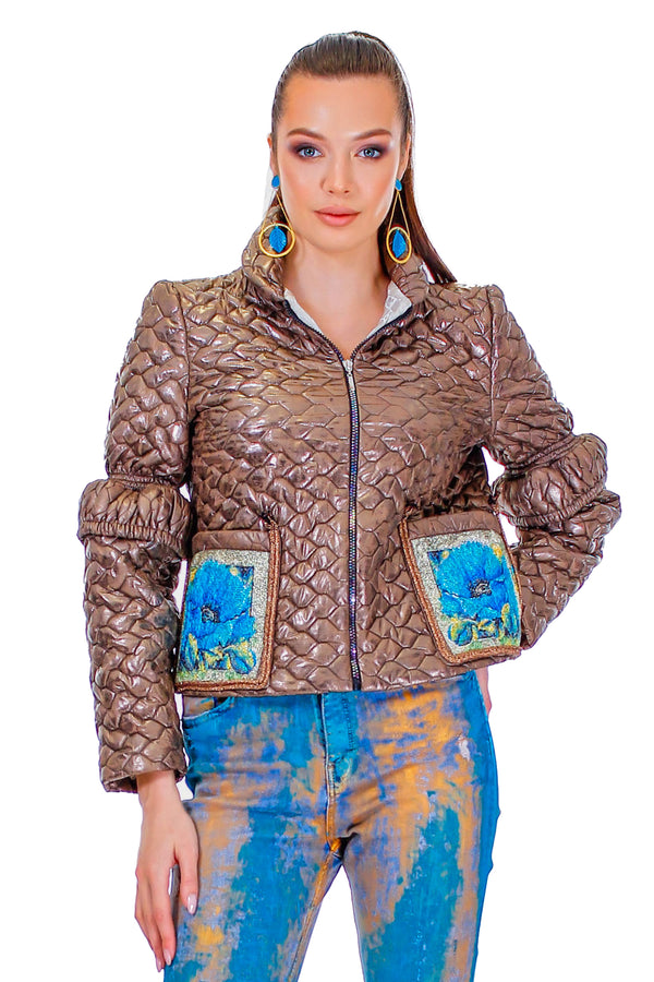 Jacheta fas cu broderie