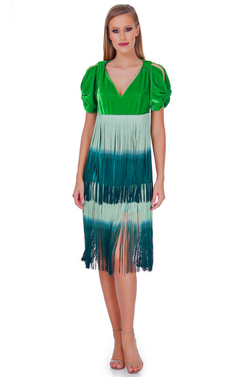 Rochie din franjuri de matase RM-27