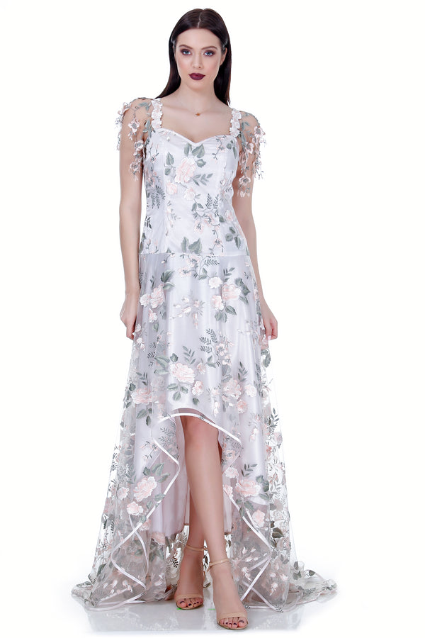 Rochie dantela cu broderie freeshipping - Liza Panait Online Boutique