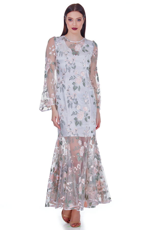 Rochie dantela cu broderie RM-32