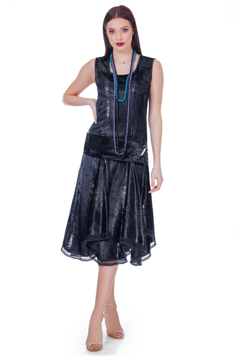 Rochie catifea neagra RM-44