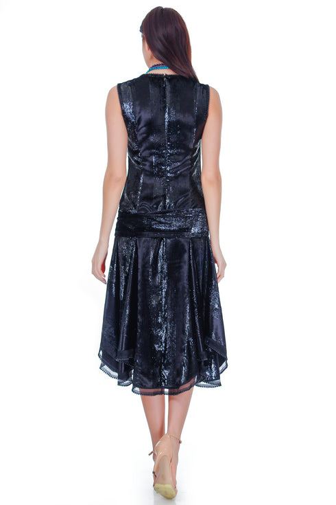 Rochie catifea neagra RM-44