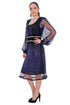 Rochie catifea voal si dantela MT-51