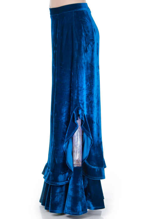 Fusta catifea albastra RM-51b