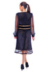 Rochie catifea voal si dantela MT-51
