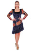 Rochie catifea pictata MT-54