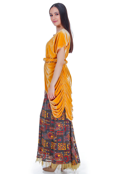 Bluzon catifea galbena RM-59