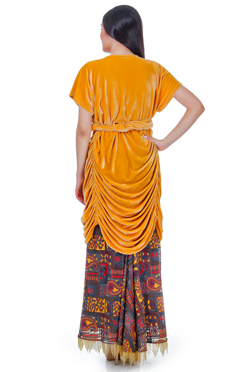 Bluzon catifea galbena RM-59