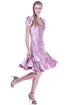 Rochie catifea roz prafuit I-152
