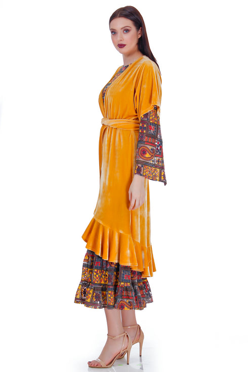 Bluzon catifea galbena RM-61