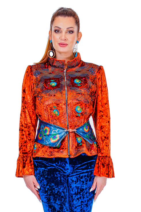 Jacheta catifea brodata MT-46